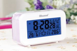 Klassisk talande väckarklocka med kalender